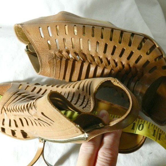 Paul Green $365 Rosa Cuoio Leather Side Zip Up 9.5 - Picture 8 of 8